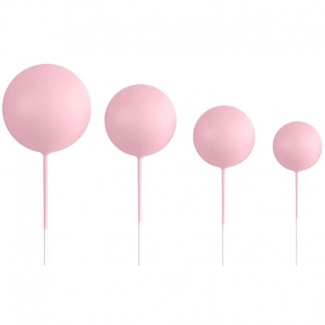 SET 20 BOLAS DECORATIVAS ROSA CLARO AZUCREN