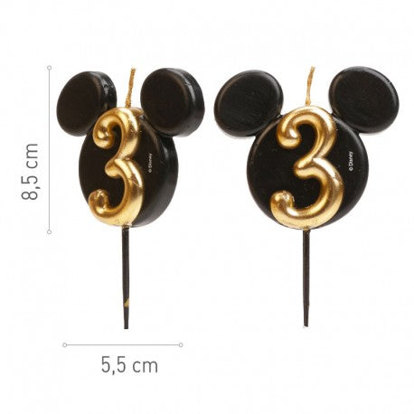 VELA OREJAS MICKEY Nº3