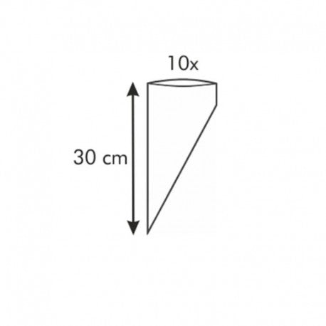 10 MANGAS PASTELERAS DELICIA 30CM CON 6 BOQUILLAS