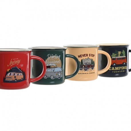 MUG PORCELANA 9,4X8,7X8 340ML FURGO SURT.