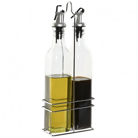 ACEITERA VINAGRERA SET 2 CRISTAL 13X6,8X32