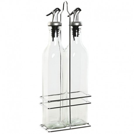ACEITERA VINAGRERA SET 2 CRISTAL 13X6,8X32