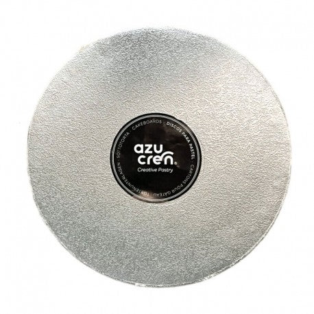 BASE TARTA REDONDA PLATA 25X1,2CM