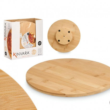 TABLA REDONDA GIRATORIA 30CM BAMBU