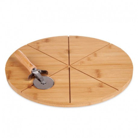 PLATO PIZZA BAMBU 35CM CON CORTAPIZZA