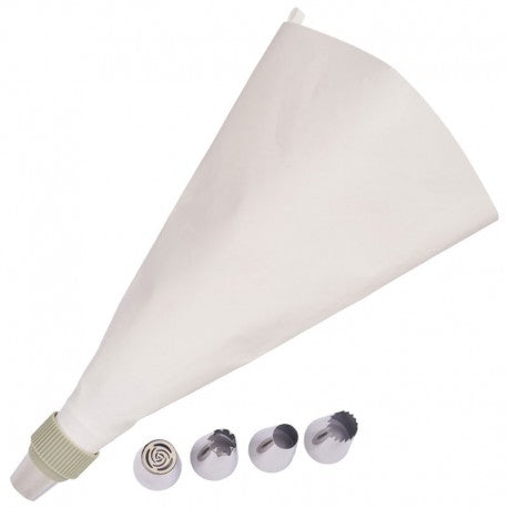 MANGA PASTELERA + 5 BOQUILLAS