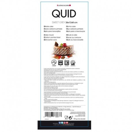 MOLDE CAKE 26X12X8CM SWEET GREY