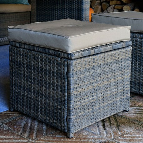 CONJUNTO PARA JARDIN BALI 2 SOFÁS+MESA ALTA+2 PUFS