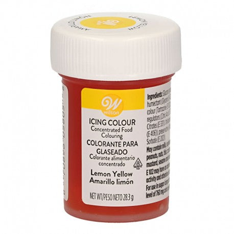 COLORANTE WILTON AMARILLO LIMON 28 GRAMOS
