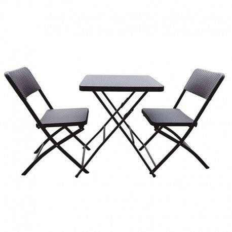 CONJUNTO MESA + 2 SILLAS PLEGABLES