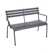 BANCO METÁLICO 114X56 XH79 CM. GRAFITO