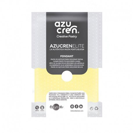 FONDANT AMARILLO LIMON 250 GRAMOS AZUCREN