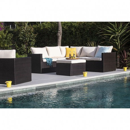 CONJUNTO PARA JARDIN BARBADOS 2 SOFÁS+MESA