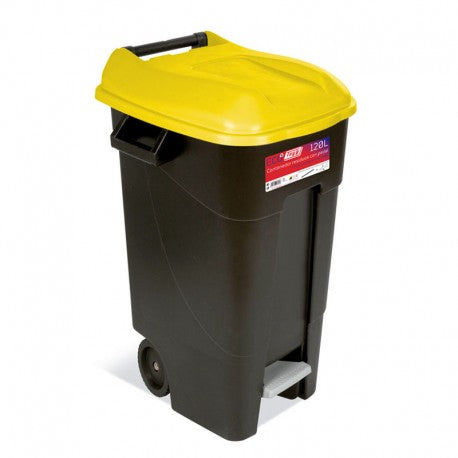 3 CONTENEDORES C/PEDAL 120 LT TAPA AM. TAYG