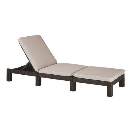 TUMBONA JARDÍN RESINA DAYTONA MARRÓN