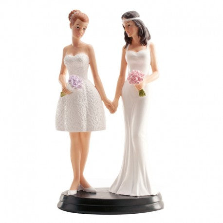 PAREJA BODA LESBIANA ACTUAL  20 CMS