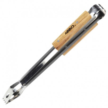 PINZAS BARBACOA MANGO MADERA 40CM
