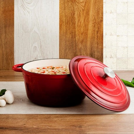 COCOTTE 28CM 6L HIERRO FUND. ESMALTADO