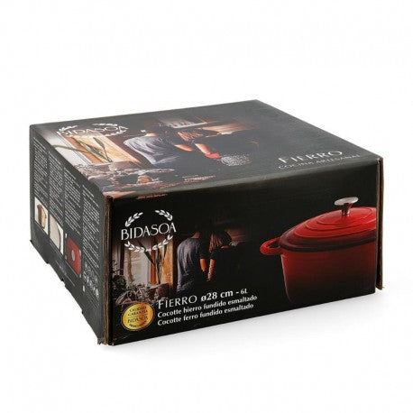 COCOTTE 28CM 6L HIERRO FUND. ESMALTADO