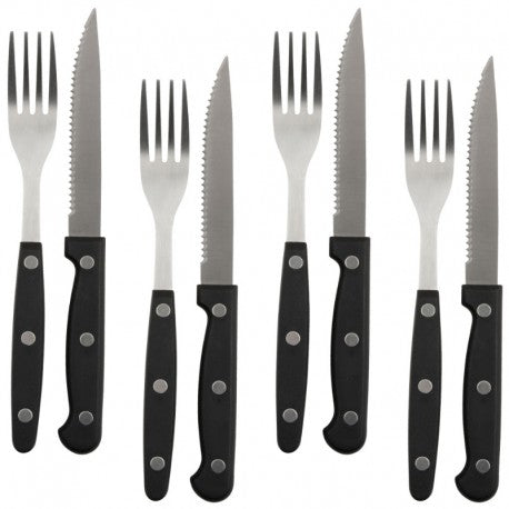 SET 4 TENEDORES Y 4 CUCHILLOS