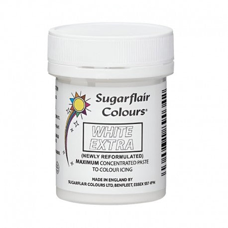 COLORANTE EXTRA BLANCO ( WHITE EXTRA) SUGARFLAIR BOTE 42 GR