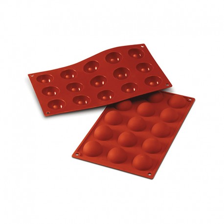 MOLDE SEMIESFERA 4X2CM SILICONA SF005