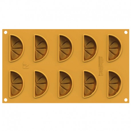 MOLDE SILICONA 10 CAV LIMONE 14 65X35MM  SILIKOMART