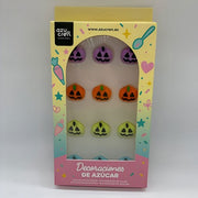 12 DECORACIONES AZUCAR CALABAZA AZUCREN