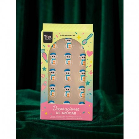 15 DECORACIONES DE AZUCAR MUÑECO DE NIEVE