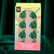 8 DECORACIONES DE AZUCAR ARBOL DE NAVIDAD