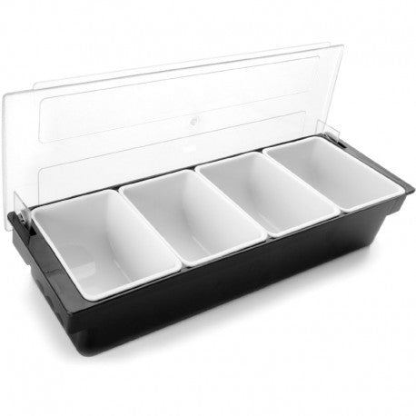 CONTENEDOR DE CONDIMENTOS C/TAPA 4 CAV LACOR