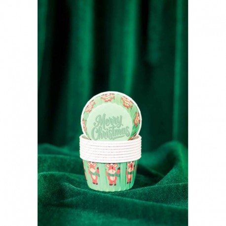 50 CAPSULAS PARA FIESTAS RENOS DE NAVIDAD AZUCREN