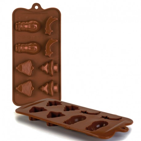 MOLDE DE SILICONA PARA BOMBONES DE NAVIDAD