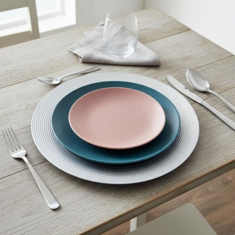 BAJO PLATO 33CM RELIEVE PLATA HABITAT QD