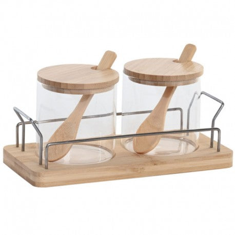 SET 2 AZUCAREROS CRISTAL 21,5X10,5X10CM 280ML