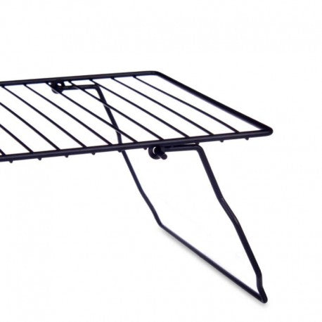 SOPORTE NEGRO METAL ESTANTERIA PLEGABLE
