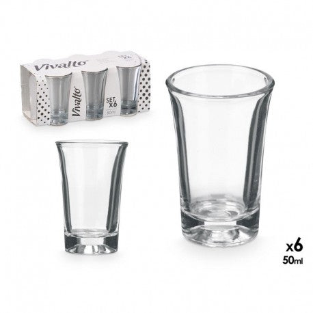 SET 6 VASOS CHUPITO 50ML